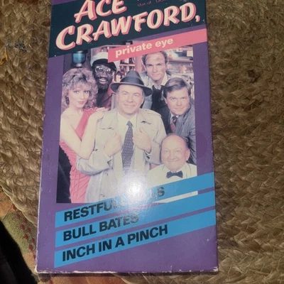 Ace Crawford: Private Eye (VHS 1983) 3 Episodes, Tim Conway Blocbuster Sealed - Image 1 of 3