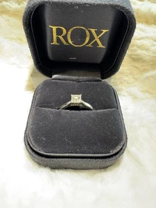 ROX - Princess Cut Platinum Diamond Ring, GIA Certified 0.60cts. - Picture 1 of 16