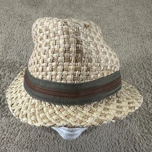 Goorin Bros Hat Fedora Fitted Mens XLarge Tan Brown Straw Trilby Beach - Picture 1 of 12