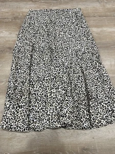Chico’s Cheetah Animal Print Size 0.5 (US 6) Flowy Skirt Airy Boho y2k - Picture 1 of 11