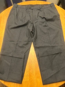 Lauren Ralph Lauren Hose Herren 40x32 Grau Wolle Total Comfort Bundfaltenhose - Bild 1 von 7