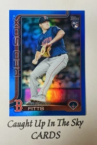 2025 Topps Series 2 Richard Fitts RC Blue Rainbow Foil #052/150 Red Sox Hobby - Picture 1 of 2
