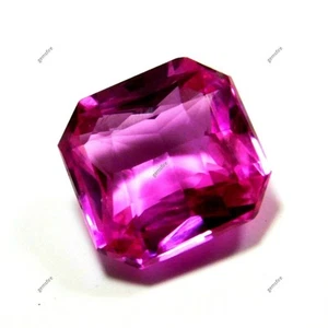 8.23 Ct Pink Sapphire Natural CERTIFIED Loose Gemstone Square Cut Ring Size - Picture 1 of 6