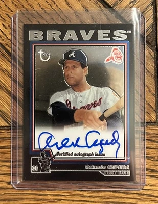 2004 Topps Retired Signature ORLANDO CEPEDA Auto #TA-OC Braves Giants HOF - Image 1 of 2