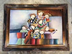 J.Roybal Oil Painting in Giltwood Frame On Canvas - Picture 1 of 13