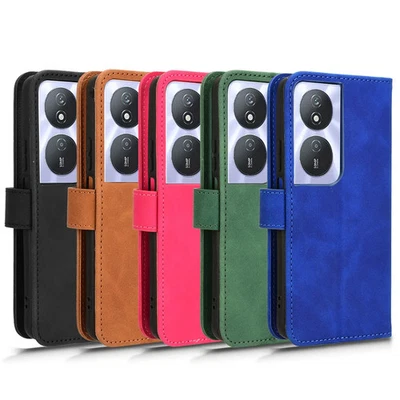 Magnetic Flip Phone Cover For Huawei Honor Play 8T Card Wallet Clip Leather Case - Image 1 of 4
