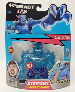Figura de acción Mr Beast Lab Heroes Stretchy Hero Iconic Blue Panther 5" nueva - Imagen 1 de 2
