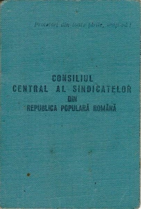 Romania, 1954, Syndicates Union Member Card - Revenue Fiscal Stamps Cinderellas - Picture 1 of 7
