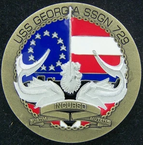 USS Georgia SSGN 729 Navy Challenge Coin - Picture 1 of 2