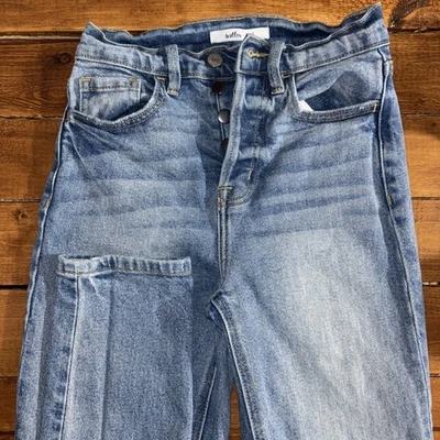 Willow + Root The Mom Fit Jean Women's 24x28 Blue Denim Button Fly High Rise - Image 1 of 4