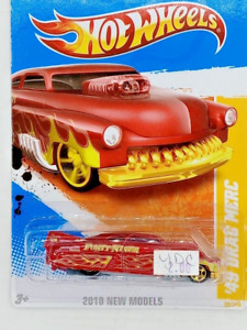 2010 Hot Wheels #030 2010 New Models '49 Drag Merc Red Forty- Niners