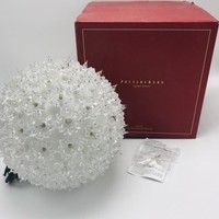 Pottery Barn Lighted Sphere Light Medium White Clear Original Box