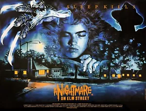 A NIGHTMARE ON ELM STREET 1984 UK quad poster print 30x40" ROBERTENGLUND FREEP&P - Photo 1 sur 1