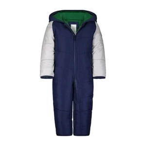 Carter's $70 Heavyweight Hooded Navy Snowsuit For Baby Boy Size 6-9M NWT - Picture 1 of 4