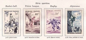 France -1956 Sc. 801-804, Sports Issue - Picture 1 of 1