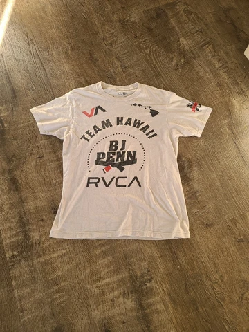 Vtg BJ rvca Penn mma authentic Bjpenn.com shirt UFC Team Hawaii prodigy hilo M Cover