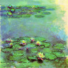 Claude Monet painting Water Lilies green print reproduction canvas poster art