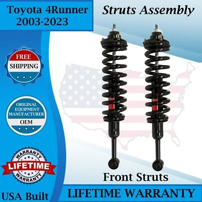 Puntales delanteros izquierdo y derecho Monroe OEM para Toyota 4Runner 2003-2023 garantía de por vida Foto 1 de 4