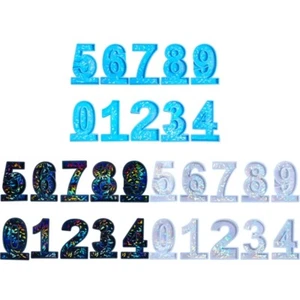 0-9 Number Shaped Mold DIY Birthday Party Cake Decors Making Molds - Picture 1 of 38