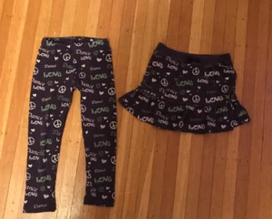 Girls Gymboree Dance Team HTF Vintage Lot Of 2 Leggings Skirt Size:5 EUC - Picture 1 of 5