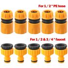 Easy To Use 10Pcs Garden Hose Adapter For 34 & 12 Inch Water Tap Thread