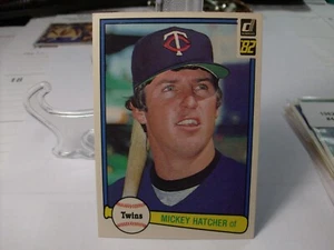 1982 Donruss Baseball #480 - Mickey Hatcher - Minnesota Twins  82-551 - Picture 1 of 2