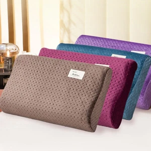 Soft Cotton Latex Pillowcase Memory Foam Cushion Cover Neck Contour Pillow Case - Picture 1 of 24