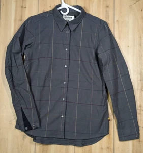 Fjällräven x Specialized Rider's Flannel Shirt Damen S grau kariert Knopfleiste LS - Bild 1 von 14