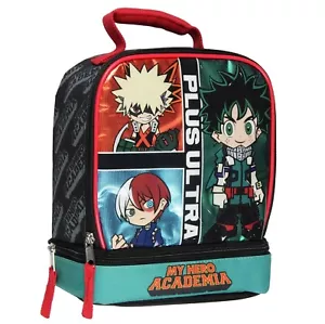 My Hero Academia Lunch Box Deku Bakugo Shoto Todoroki Plus Ultra Kids Lunch Bag - Picture 1 of 4