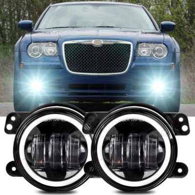 Par de luces antiniebla LED para parachoques aptas para Chrysler 300 2005 2006 2007 2008 2009 2010 Foto 1 de 4