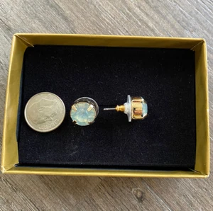 Mint Green Big Stud Earrings - Picture 1 of 1