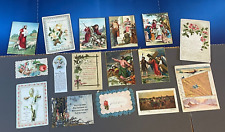 Early 1900's Lot 17 Vintage HOLY CARDS Religious Prayer Ephemera English German