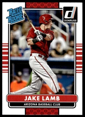 2015 Donruss RATED ROOKIE Jake Lamb Rookie Arizona Diamondbacks #44 R55 - Image 1 of 2