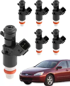 6x 16450-RCA-A01 Fuel Injectors For 2003-13 Honda Accord Odyssey Acura 3.0L 3.2L - Picture 1 of 7