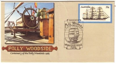 1985 APM16650 Pict.Pmk Polly Woodside Centenary on PSE "WORLD TRADE CENTRE" - Image 1 of 2