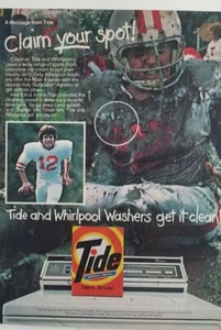 1983 Tide detergent Whirlpool washer washing machine boy football uniform ad - Picture 1 of 1