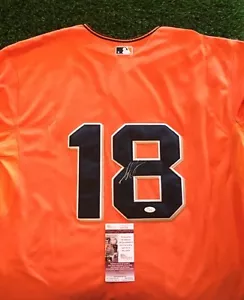 MATT CAIN SAN FRANCISCO GIANTS STUD Orange SIGNED Jersey JSA/COA I48109 - Picture 1 of 1