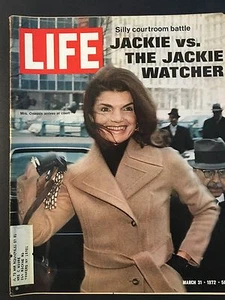 Life Magazine March 31 1972 Jackie vs The Jackie Watcher (Onassis) - Picture 1 of 1