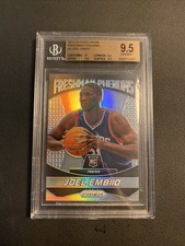 Joel Embiid 2014-15 Prizm Freshman Phenoms Silver Rookie BGS 9.5 GEM MINT