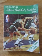 Official 1974-75 NBA Guide JOHN HAVLICEK DAVE COWENS Boston Celtics Champions