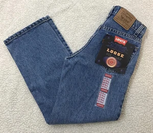 Vintage 90's Levi’s 562 Loose Fit USA Blue Jeans Size 10 REG Orange Tab NWT - Picture 1 of 13