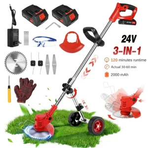 2500W Cordless WeedEater Electric Lawn Mower Lawn Edger Grass String Trimmer - Picture 1 of 71