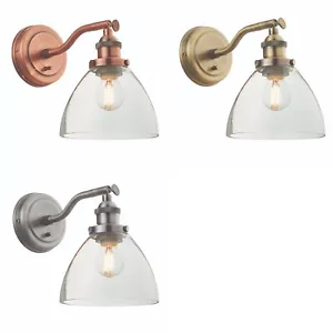 Retro Industrial Style Adjustable Wall Light 40W E27 Endon Hansen - Picture 1 of 13