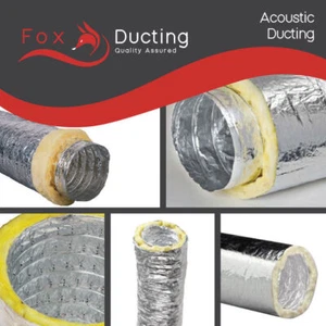 FOX HYDROPONIC GROW LOW NOISE ACOUSTIC DUCTING 5m Metres 5" / 125mm - Picture 1 of 1