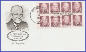 USA5 #1395a U/A ARTMASTER FDC BKLT8 Dwight D. Eisenhower - Picture 1 of 1