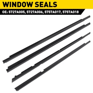 Fits Mitsubishi Lancer 2008-2017 4Pcs Car Window Weatherstrip Seal Belt Molding - Picture 1 of 12