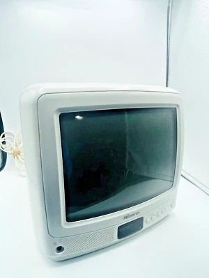 Memorex MT1091 CRT Television White 9" Color Screen Compact Built-In Speakers - Image 1 of 4