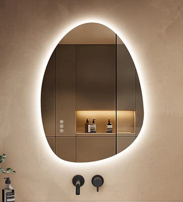 Specchio bagno 50-80 cm LED specchio da parete specchio bagno touch dimmerabile illuminazione - Immagine 1 di 4