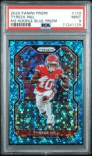 2020 Panini Prizm Football Tyreek HIll #120 No Huddle Blue Prizm /79.