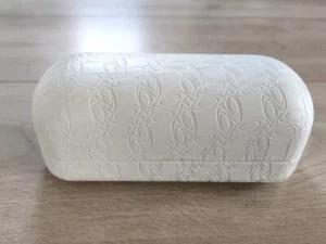 Oakley White Eyeglass Sunglass Case Logo Faux Vegan Leather Hard Case - Picture 1 of 9